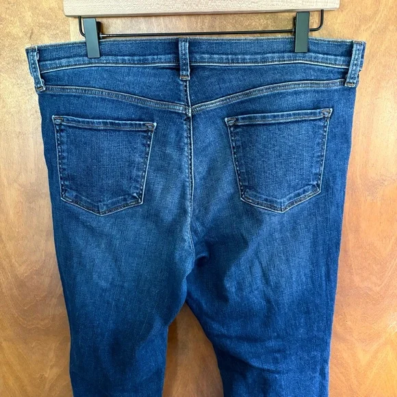 J Brand Maude Mid Rise Cigarette Jeans Idolize Dark Blue Wash 31 Denim Sleek Y2K - Picture 5 of 16